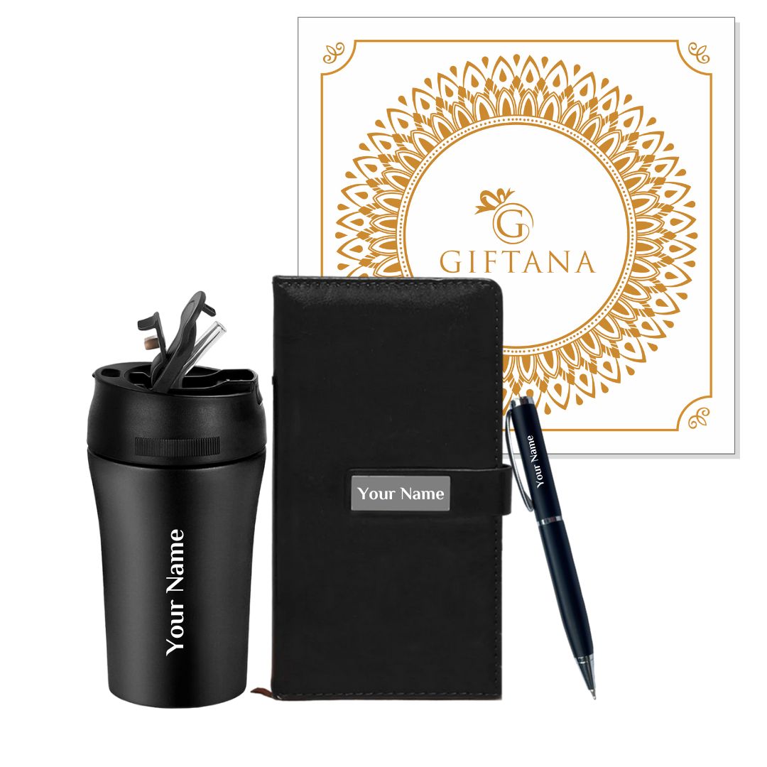 Giftana Gift Set Small Diary Pen and Tumbler